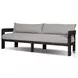 Jackson Concha Fog 96" Upholstered Outdoor Metal Sofa