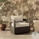 Jackson Alessi Linen Outdoor Metal Swivel Chair