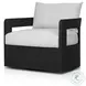 Jackson Alessi Linen Upholstered Outdoor Metal Living Room Set