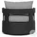 Jackson Concha Fog Outdoor Metal Swivel Chair