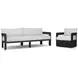 Jackson Alessi Linen Upholstered Outdoor Metal Living Room Set