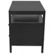 Avery Black 2 Drawers Nightstand