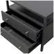 Avery Black 2 Drawers Nightstand