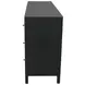 Avery Black 6 Drawers Dresser