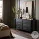 Tolle Drifted Matte Black Veneer 6 Drawer Dresser