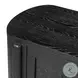 Tolle Drifted Matte Black Veneer 2 Drawer Nightstand