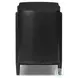 Tolle Drifted Matte Black Veneer 2 Drawer Nightstand