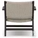 Delano Ivory Rope Outdoor Metal Chair