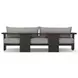 Tahana Casa Grey 96" Performance Fabric Upholstered Outdoor Metal Sofa
