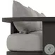 Tahana Casa Grey 96" Performance Fabric Upholstered Outdoor Metal Sofa