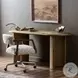 Paden Worn Oak 65" Oval Desk