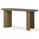 Paden Worn Oak 65" Oval Desk