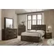 Elettra Rustic Walnut Queen Panel Bed