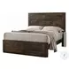 Elettra Rustic Walnut Queen Panel Bed