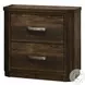 Elettra Rustic Walnut 2 Drawer Nightstand