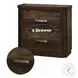 Elettra Rustic Walnut 2 Drawer Nightstand