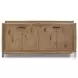 Glenview Weathered Oak 4 Door Sideboard