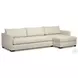 Wickham Alameda Snow Performance Fabric 2 Piece RAF Storage Sectional