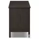 Alessio Smoked Black 66" Media Console