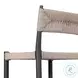 Lomas Textured Dune Outdoor Metal Bar Stool
