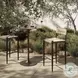 Lomas Textured Dune Outdoor Metal Bar Stool