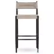 Lomas Textured Dune Outdoor Metal Bar Stool