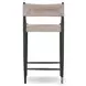 Lomas Textured Dune Outdoor Metal Counter Height Stool