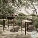 Lomas Textured Dune Outdoor Metal Counter Height Stool