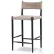 Lomas Textured Dune Outdoor Metal Counter Height Stool