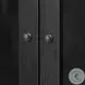 Pilar Charcoal Oak Veneer 2 Glass Door Cabinet