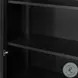 Pilar Charcoal Oak Veneer 2 Glass Door Cabinet