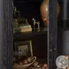 Pilar Charcoal Oak Veneer 2 Glass Door Cabinet