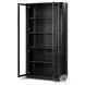 Pilar Charcoal Oak Veneer 2 Glass Door Cabinet