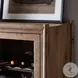 Glenview Weathered Oak 2 Glass Door Bar Cabinet