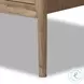Glenview Weathered Oak 2 Glass Door Bar Cabinet