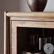 Glenview Weathered Oak 2 Glass Door Bar Cabinet