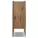 Glenview Weathered Oak 2 Glass Door Bar Cabinet