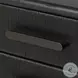 Rosenell Black Oak Veneer Closed 3 Drawer Nightstand