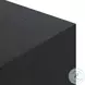 Rosenell Black Oak Veneer Closed 3 Drawer Nightstand