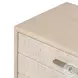 Rosenell Natural Oak Veneer Closed 3 Drawer Nightstand