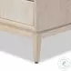 Rosenell Natural Oak Veneer Closed 3 Drawer Nightstand