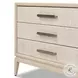 Rosenell Natural Oak Veneer Closed 3 Drawer Nightstand