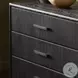 Rosenell Black Oak Veneer 6 Drawer Dresser