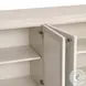 Amelia Ivory Painted Linen 4 Door Sideboard