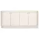 Amelia Ivory Painted Linen 4 Door Sideboard