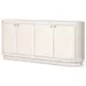 Amelia Ivory Painted Linen 4 Door Sideboard