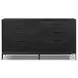 Rosenell Black Oak Veneer 8 Drawer Dresser