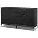 Rosenell Black Oak Veneer 8 Drawer Dresser
