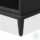 Rosenell Black Oak Veneer Open 1 Drawer Nightstand