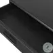 Rosenell Black Oak Veneer Open 1 Drawer Nightstand